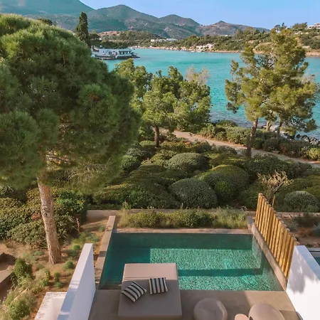 Minos Beach Art Hotel, A Member Of Design Hotels Agios Nikolaos Exterior foto